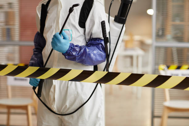 Professional Blood Cleanup technician working in Economy, IN